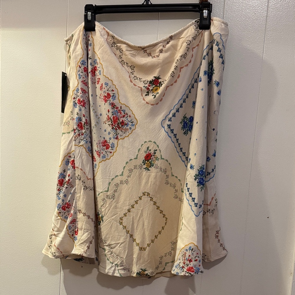 Wild Fable Floral Print A-Line Skirt - Picture 6 of 6
